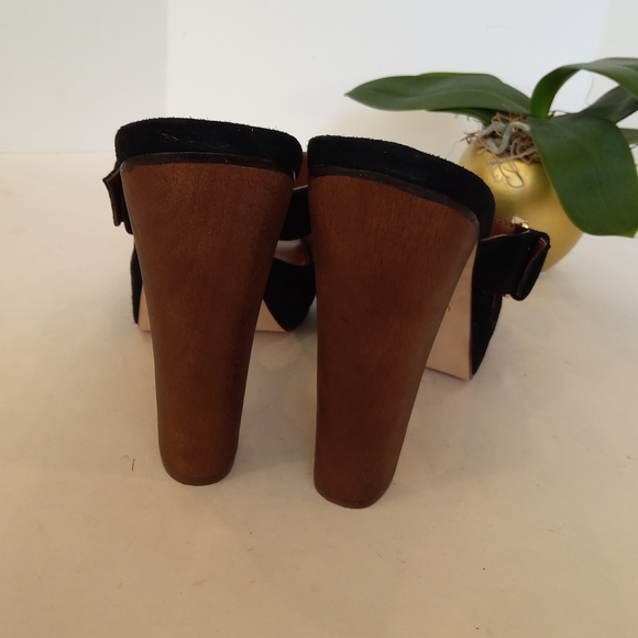 A.B.C. Black suede sandals Y2k - Picture 15 of 16